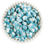 Blue & White Drop Chocolate Chips