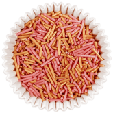 Metallic Rose Gold Bar Sprinkles