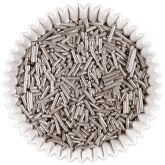 Metallic Silver Bar Sprinkles