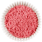 Metallic Pink Bar Sprinkles