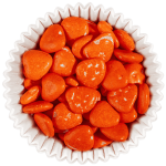قلبی شکلاتی نارنجی